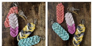 Karis Feather Keychain Crochet Free Pattern