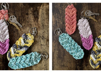 Karis Feather Keychain Crochet Free Pattern