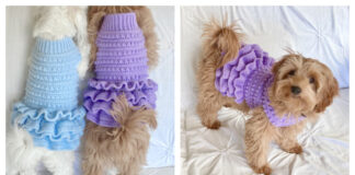 Lottie’s Spotty Doggy Dress Crochet Free Pattern