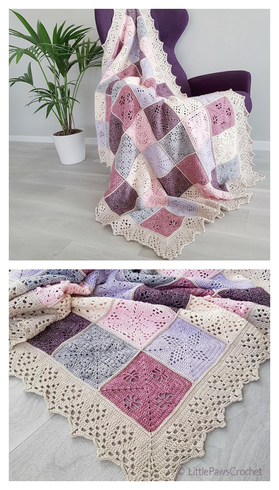 Nature's Walk Blanket Crochet Free Pattern