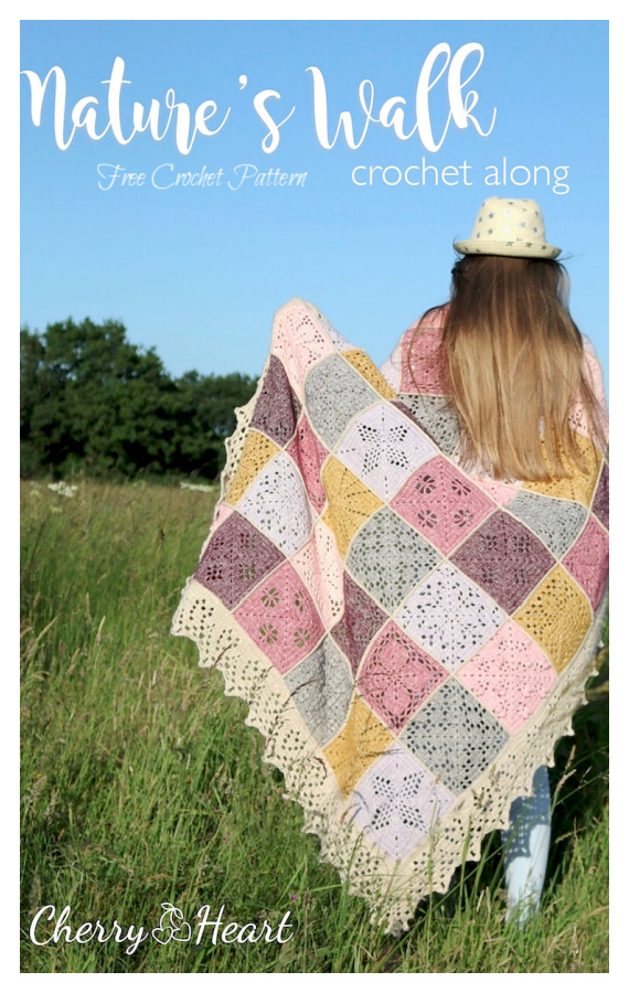 Nature's Walk Blanket Crochet Free Pattern