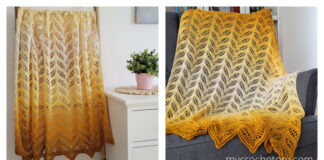 Ripple Tonnta Blanket Crochet Free Pattern