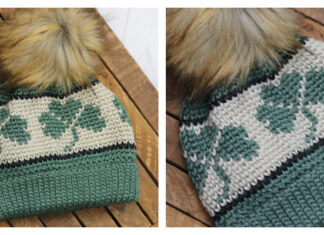 Shamrock Beanie Crochet Free Pattern