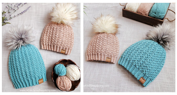 Short Row Beanie Crochet Free Pattern