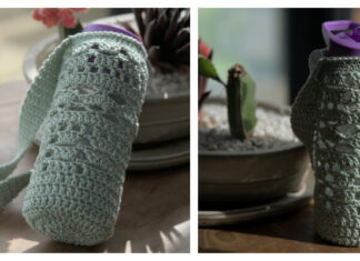 Tia Water Bottle Holder Crochet Free Pattern