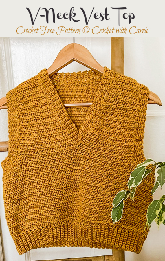Vest Top Crochet Free Pattern