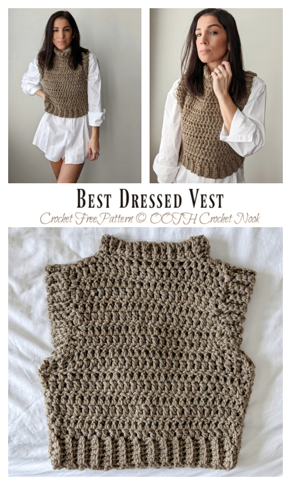 Best Dressed Vest Crochet Free Pattern