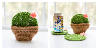 Cactus Coasters Crochet Free Pattern