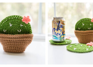 Cactus Coasters Crochet Free Pattern