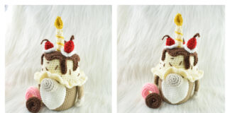 Chocolate Birthday Gnome Crochet Free Pattern