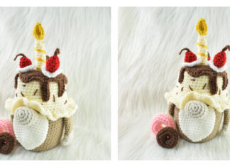 Chocolate Birthday Gnome Crochet Free Pattern