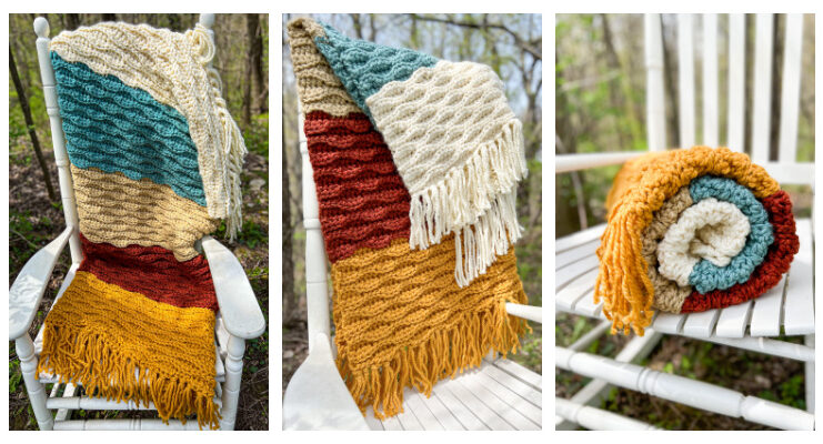 Fireside Blanket Crochet Free Pattern