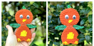 Flat Out Fun Orange Bird Crochet Free Pattern