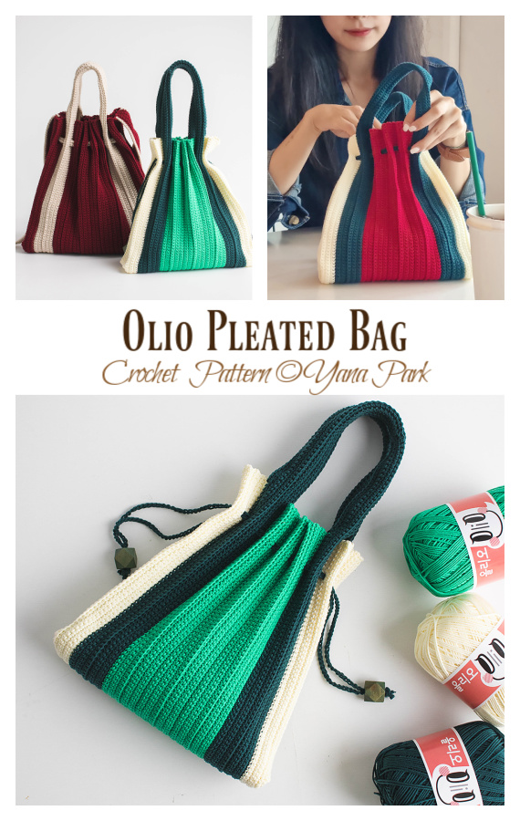 Olio Pleated Bag Crochet Pattern