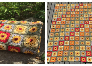 Primavera Flower Blanket Crochet Free Pattern