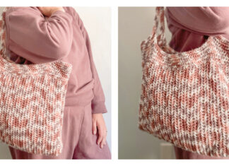 The Herringbone Tote Bag Crochet Free Pattern