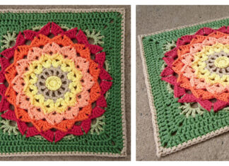 Abagail Granny Square Crochet Free Pattern