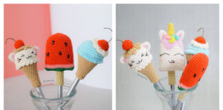 Cute Ice Cream Cone Crochet Free Pattern