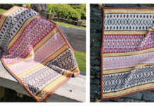 Mosaic Dancing Diamonds Blanket Crochet Pattern