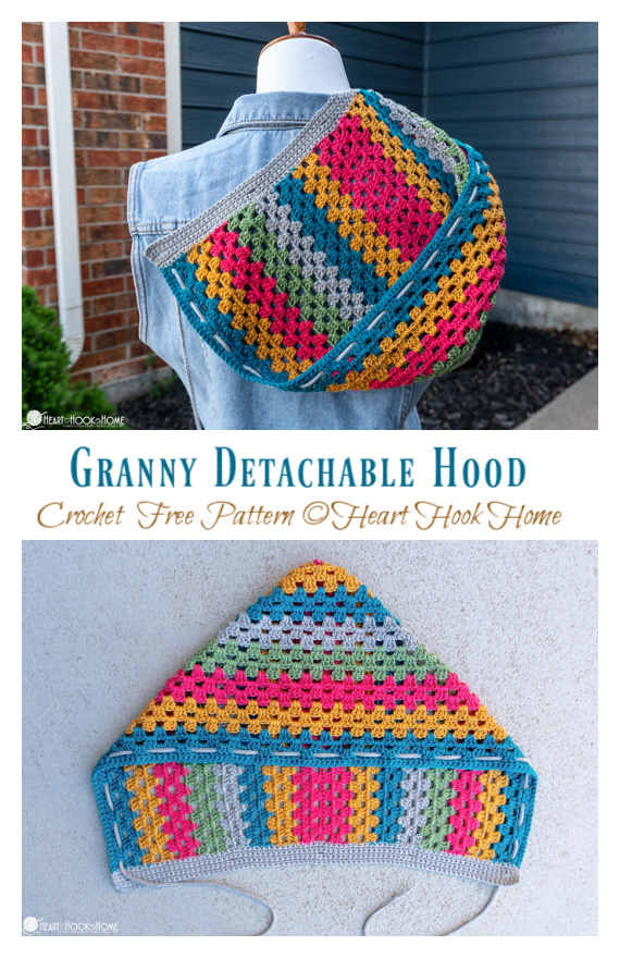 Detachable Hood Crochet Free Pattern