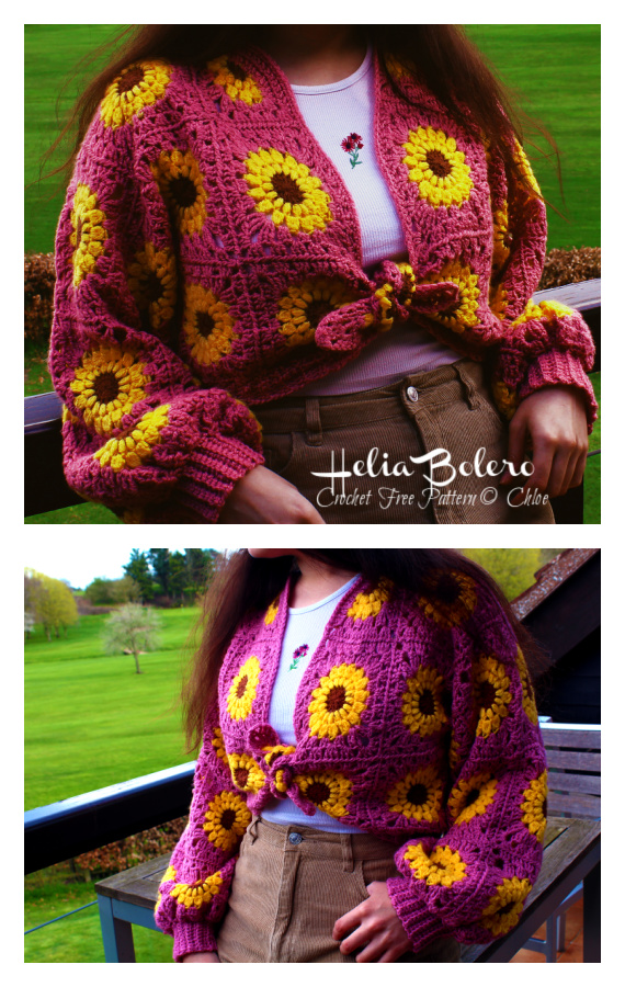 Helia Bolero Crochet Free Pattern