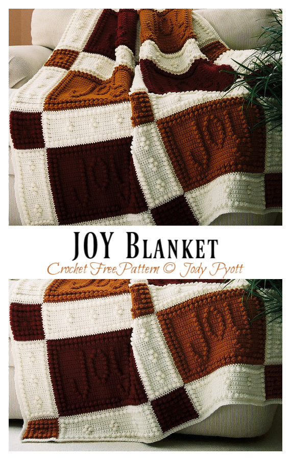 JOY Blanket Crochet Free Pattern