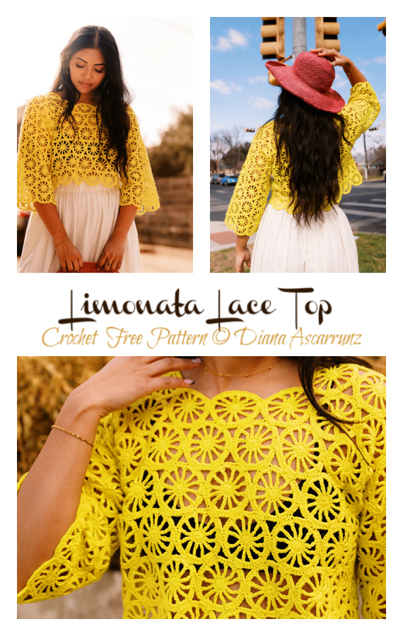 Limonata Lace Top Crochet Pattern