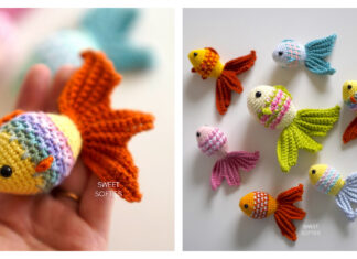 Mosaic Goldfish Crochet Free Pattern