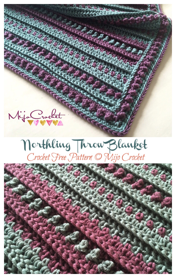 Northling Throw Blanket Crochet Free Pattern