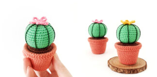 Potted Cactus Crochet Free Pattern