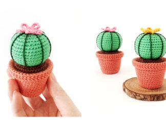 Potted Cactus Crochet Free Pattern