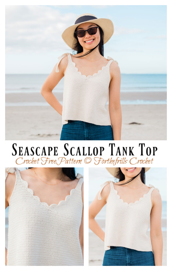 Seascape Scallop Tank Top Crochet Free Pattern