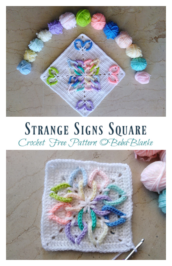 Strange Signs Square Crochet Free Pattern