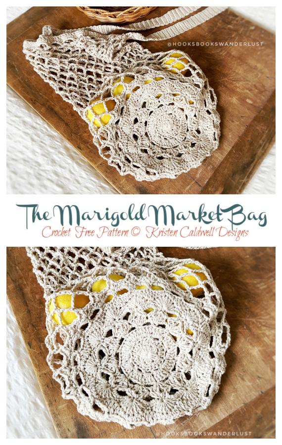 The Marigold Market Bag Crochet Free Pattern