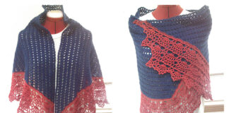 Trapezium Shawl Crochet Free Pattern