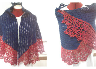 Trapezium Shawl Crochet Free Pattern