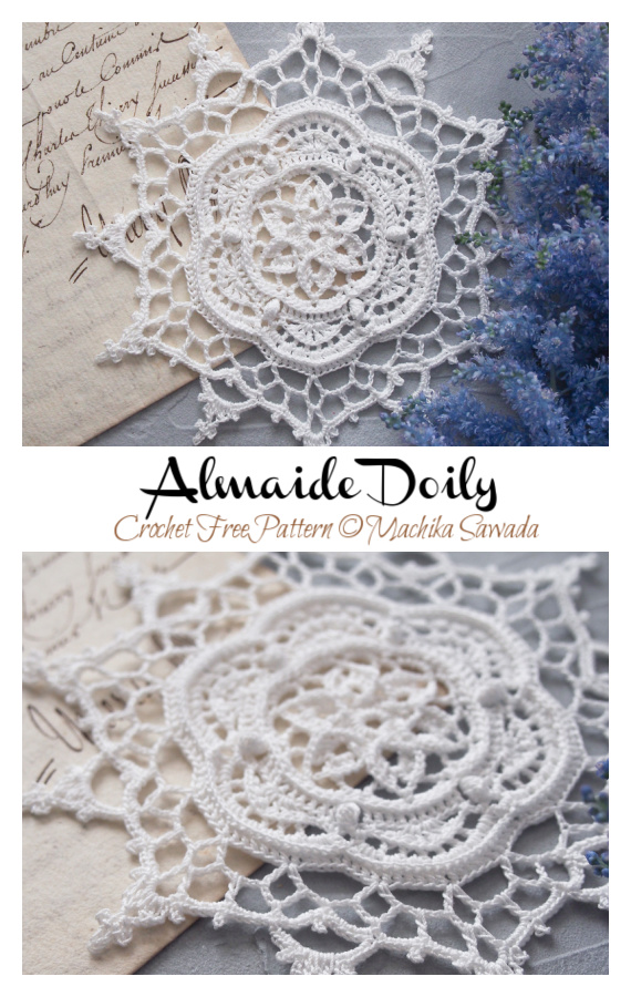 Almaide Doily Crochet Free Pattern