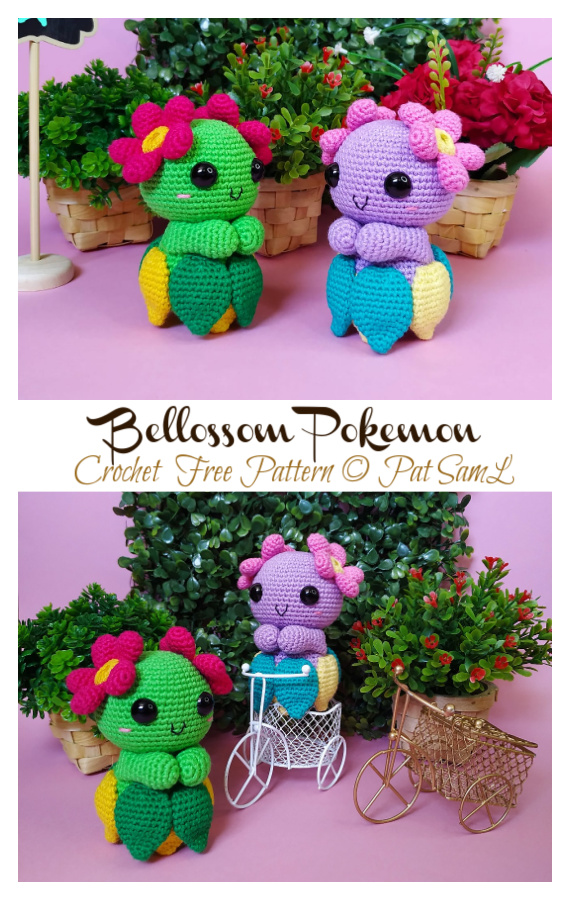 Bellossom Pokemon Crochet Free Pattern