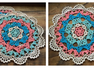 Ocean Breeze Lace Doily Crochet Free Pattern