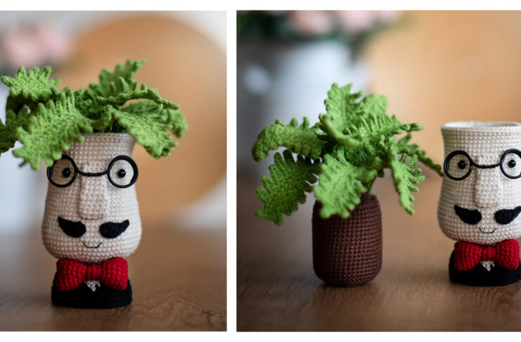 Ornamental Flower Man Pot Crochet Pattern