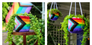 Pride Planter Cozies Crochet Free Pattern