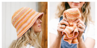 Scrappy Bucket Hat Crochet Free Pattern