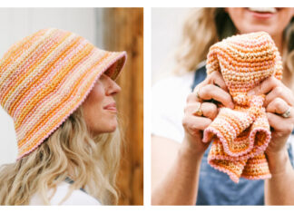 Scrappy Bucket Hat Crochet Free Pattern