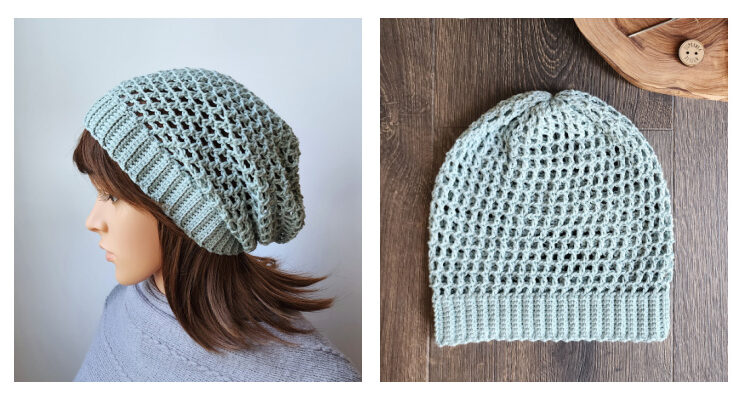 Summer Slouch Hat Crochet Free Pattern