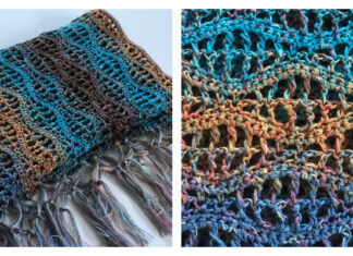 Wave Wrap Shawl Crochet Free Pattern