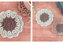 Jasmine Stitch Flower Coaster Crochet Free Pattern