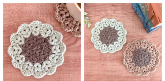 Jasmine Stitch Flower Coaster Crochet Free Pattern