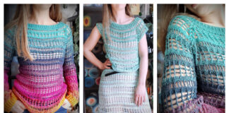 Marina Lace Pullover Sweater Crochet Free Pattern