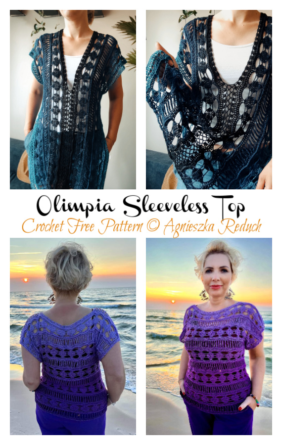 Olimpia Sleeveless Top Crochet Free Pattern