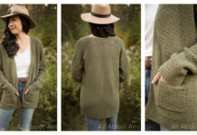 Olivewood Cardigan Crochet Free Pattern